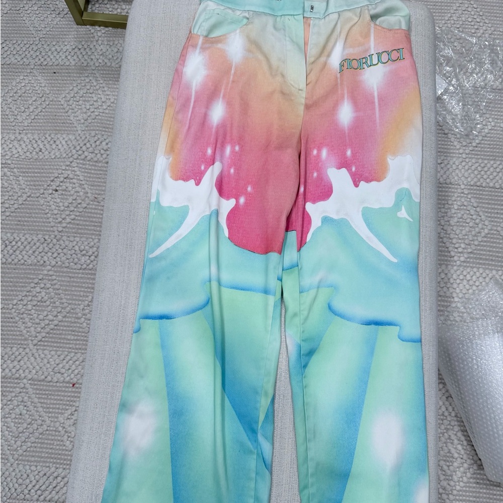 Fiorucci Pastel Tie-Dye Kids Bottoms in Pink, Aqua & Mint